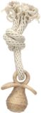 Flamingo Hondenspeelgoed Speelgoed Wilga Fopspeen met touw Bruin 24 x 7,7 x 4,7cm 1 stuk(s)