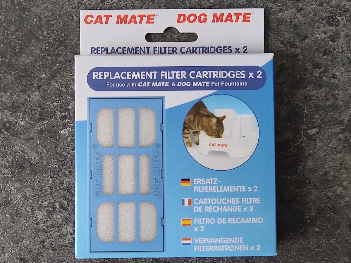 Catmate / Dog Mate Vervangingsfilters - 2 stuks - wit