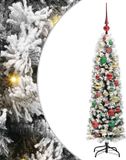 vidaXL Kunstkerstboom Groen 120 cm PVC en Staal en Kunststof