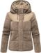 Marikoo Dames Pluche jas met capuchon Kaguraa 16 - Stone Brown - XL