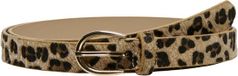 ONLY CARMAKOMA CARROMY HAIRY LEO AOP PU JEANS BELT Dames Riemen Wit Polyester