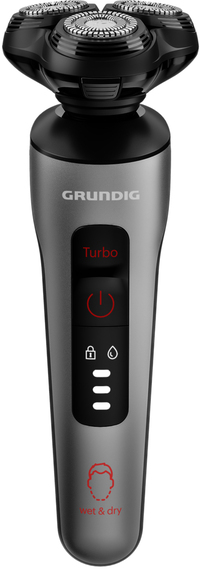 Grundig MS 8130 - Baardtrimmer - Nat en Droog - Zwart/Grijs/Rood