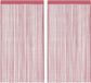 vidaXL Koordgordijnen 2 stuks 140x250 cm Roze
