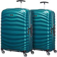 Samsonite Lite-Shock Spinner 69cm Duo Pack Petrol Blue