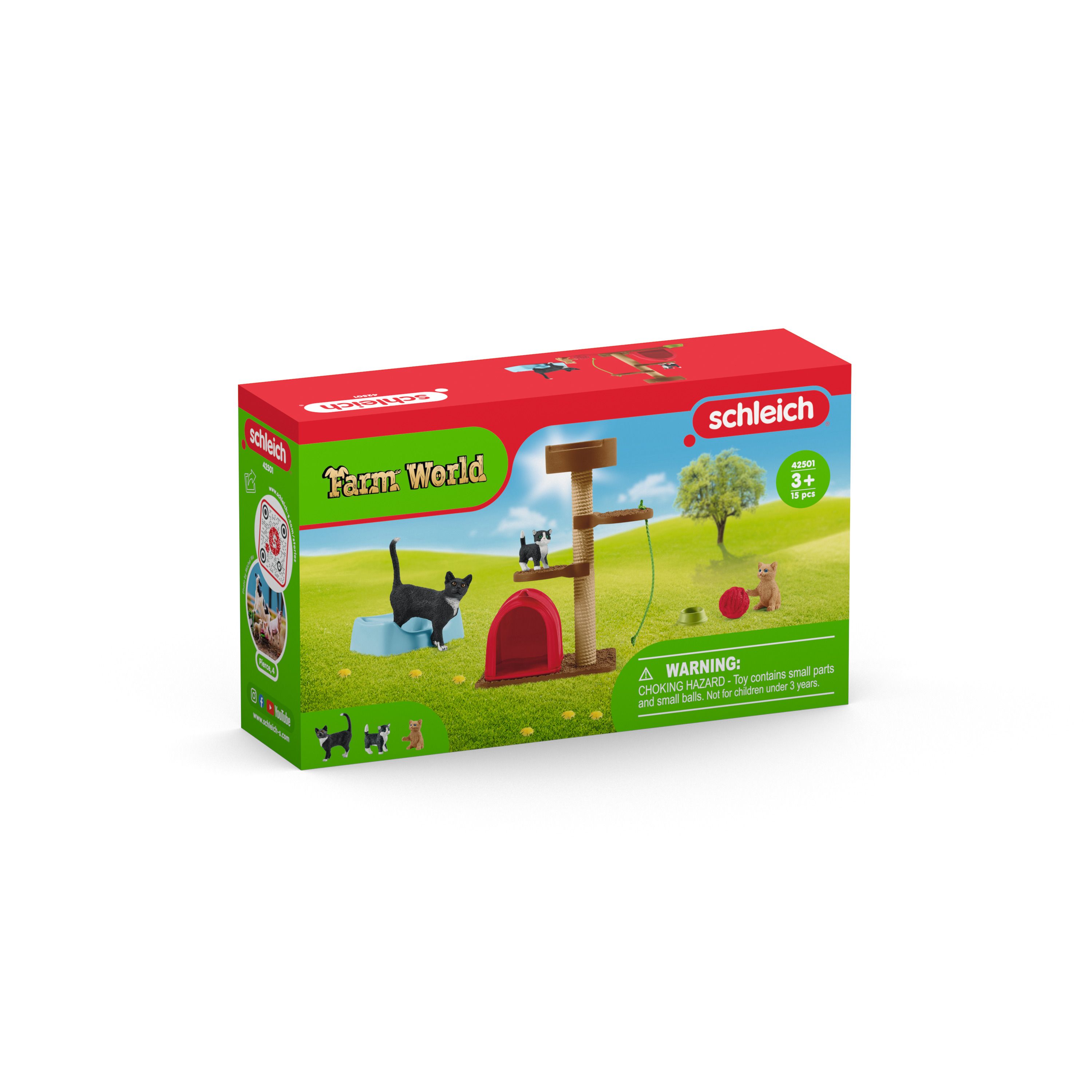 Schleich FARM WORLD Wandeling met een schattig katje 42501