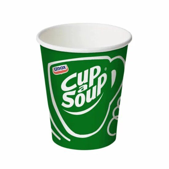 Unox Cup-a-Soup Kartonnen Bekers 175 ml - 50 stuks - Groen