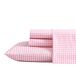 Poppy & Fritz Perkal Collection, beddengoed van 100% katoen, knapperig en fris, licht en vochtafvoerend, tweepersoonsbed, geruit met roze Vichy-ruit