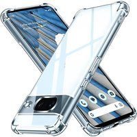 Phonillico® Case voor Google Pixel 8 - Schokbestendige bescherming Zacht TPU Transparant