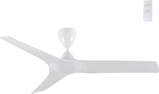 Cristalrecord Orkaan - Plafondventilator - Ø 132 cm - Wit - IP44 - Outdoor