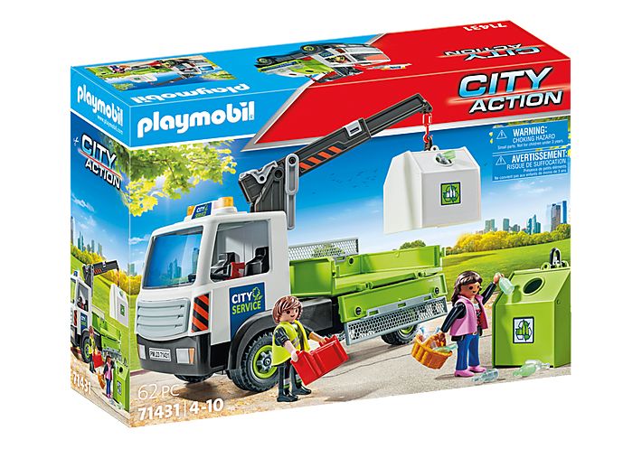 PLAYMOBIL City Action Altglas-LKW met Container - 71431