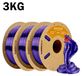 PLA filament voor 3D-printers - 1,75 mm PLA 3D-printfilament - Zijdeglans - ±0,03 mm tolerantie - Biologisch afbreekbaar - 3 kg spoel - Taro paars