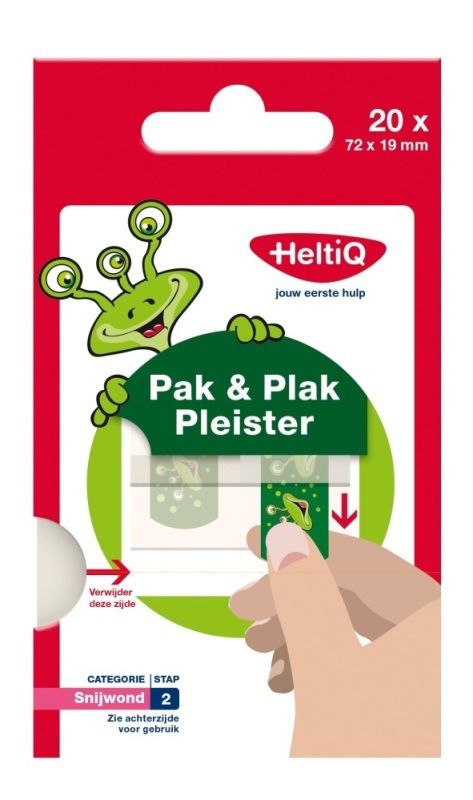Heltiq Pak & plak groen 20st