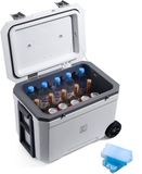Brisby Koelbox 45L – Verrijdbaar – 4 Koelelementen – Wit