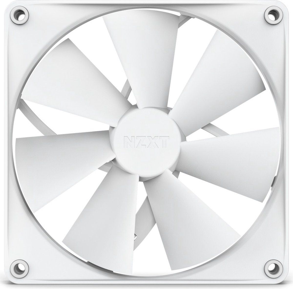 NZXT F140P Static Pressure Fans - RF-P14SF-W1 - Consistent Pressure - Powerful Cooling - Long Lifespan - 140mm Fan Single Pack - White