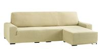 Eysa Cora Bi-Elastische Chaise Longue Korte Arm Rechts, Polyester-Katoen, Beige, 39 x 35 x 19 cm