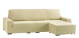 Eysa Cora Bi-Elastische Chaise Longue Korte Arm Rechts, Polyester-Katoen, Beige, 39 x 35 x 19 cm