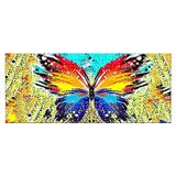 Homemania Muurfoto, motief: vlinders, voor woonkamer, slaapkamer, meerkleurig, 70 x 3 x 100 cm, HM20KNV70 x 100 – 132, polyester, hout