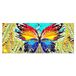 Homemania Muurfoto, motief: vlinders, voor woonkamer, slaapkamer, meerkleurig, 70 x 3 x 100 cm, HM20KNV70 x 100 – 132, polyester, hout