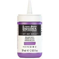 Liquitex 1959590 Professional Acrylfarbe Soft Body - Künstlerfarbe in cremiger deckender Konsistenz, hohe Pigmentierung, lichtecht & alterungsbeständig, 59ml Flasche - Brillantlila