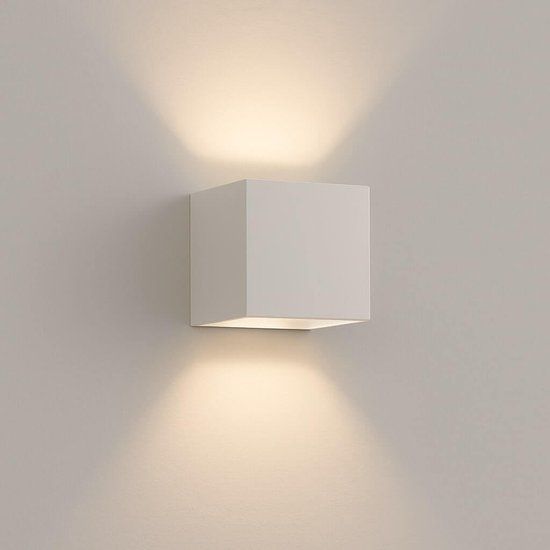 Searchlight Electric Lyora Lyora Vierkante wandlamp Sifor wit