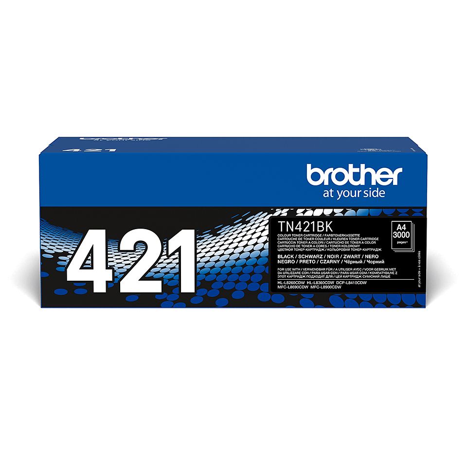 Brother TN-421BK Black Toner Cartridge - Original - 3,000 Pages - 1 Pack