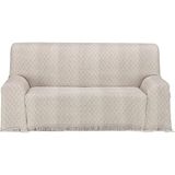 ECOMMERC3 Multifunctionele sprei, afmeting 300 x 260 cm, voor bank of bed, multifunctionele deken, extra zacht, bruin