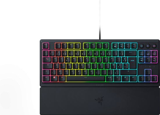Razer Ornata V3 Tenkeyless - Low Profile Gaming Keyboard - AZERTY - Black