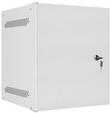 Lanberg 10 Inch Wandkast 6U 280x310 mm - Metalen Deur - Grijs