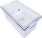 Ziva Refrigerator Organizer Bin C3 met Deksel - Koelkast Opbergbak - 237x133x115mm Afmetingen - Voedsel Opbergbox met Deksel - Keuken Organisatie Accessoire - Transparante Gestructureerde Opslagoplossing voor Efficiënte Koelkastorganisatie
