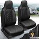 Bremer Sitzbezüge Premium Camper stoelhoezen voor Ford Nugget Transit Custom DPL504 in Zwart (2 losse stoelen)