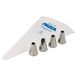Piazza 276605 decoratieset bevat 4 roestvrijstalen sproeiers + gebak zak, 34 cm lengte
