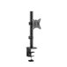 PureMounts Monitorstandaard, monitorhouder voor 1 scherm, 17 tot 32 inch, in hoogte verstelbaar, kantelbaar, zwenkbaar, VESA 75 en 100, tafelstandaard, schermstandaard, zwart