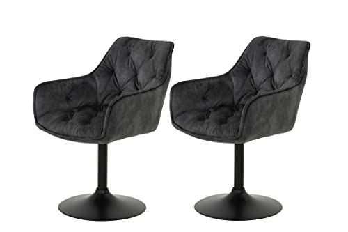 Apollo BIRTE stoel - gelegeerd staal - antraciet - 49 x 62 x 83 cm