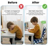 Merkloos Omgoods - Kinderstoel Verhoger - Comfortabele en Veilige Zitting voor Kinderen