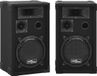 vidaXL Hifi-podiumluidsprekers - 2 st - passief - professioneel - 800 W - zwart