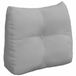 vidaXL Rugkussen Wolkengrijs 60 x 24 x 50 cm Stof