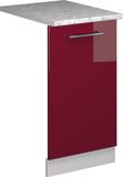 Vicco Fame-Line Vaatwasserfrontpaneel – 45 cm, WB Marmer Bordeauxrode hoogglans