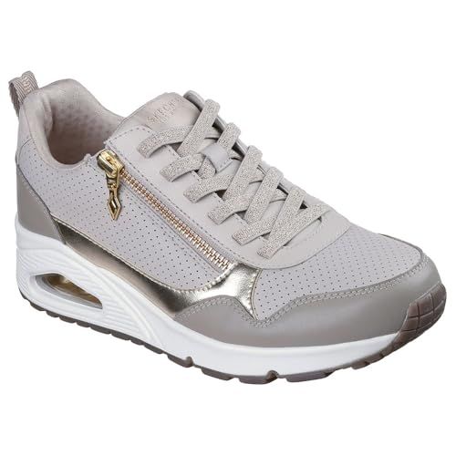 Skechers UNO- METALLIC SLIDERS Dames Sneakers - Taupe