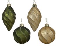 Decoris Kerstbal glas d8 cm a4 Q