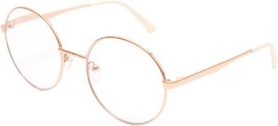 GLAS grace leesbril +1.00 Rosegoud - Retro rond - Metaal