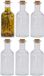 Excellent Houseware kleine flesjes - 18x stuks - glas - transparant - 500 ml - met dop van kurk