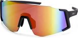 Rogelli Sabre Dames en Heren Fietsbril - Zwart/Rood