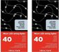 Merkloos Lumineo Draadverlichting - 2x - micro - 40 lampjes - LED - helder wit - kerstverlichting