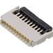 Molex 5034801000 FFC/FPC-aansluiting Totaal aantal polen: 10 Rastermaat: 0.5 mm Inhoud: 1 stuk(s) Tape on Full reel