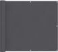 vidaXL Balkonscherm - 90 x 200 cm - PU gecoat Oxford Alu Rechthoekig