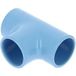 Té 90° PVC bleu air comprimé femelle-femelle Ø32