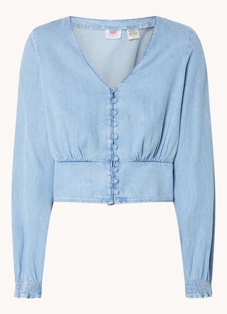 Levi's Tamara Cropped Blouse with Smocking