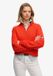 Superdry - Slouchy Cable Halve Rits Trui - Dames - Sweaters - Katoen - Grenadine Orange