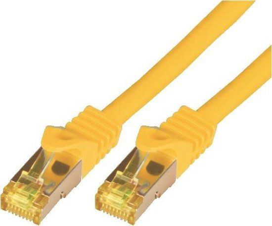 M-Cab 20m Cat7 netwerkkabel Geel S/FTP (S-STP)