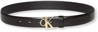 Calvin Klein Riem Ck Buckle 30Mm Fixed Belt - Zwart - Leer - Mannen